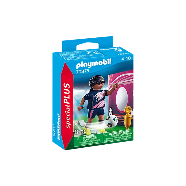 Soccer Player with Goal