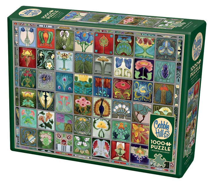 Art Nouveau Tiles 1000pc - Cobble Hill