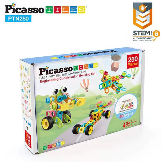 Picasso Tiles - 250 Pc Stem Construction Engineering Kit