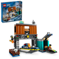 Police Speedboat and Crook's Hideout - Lego City