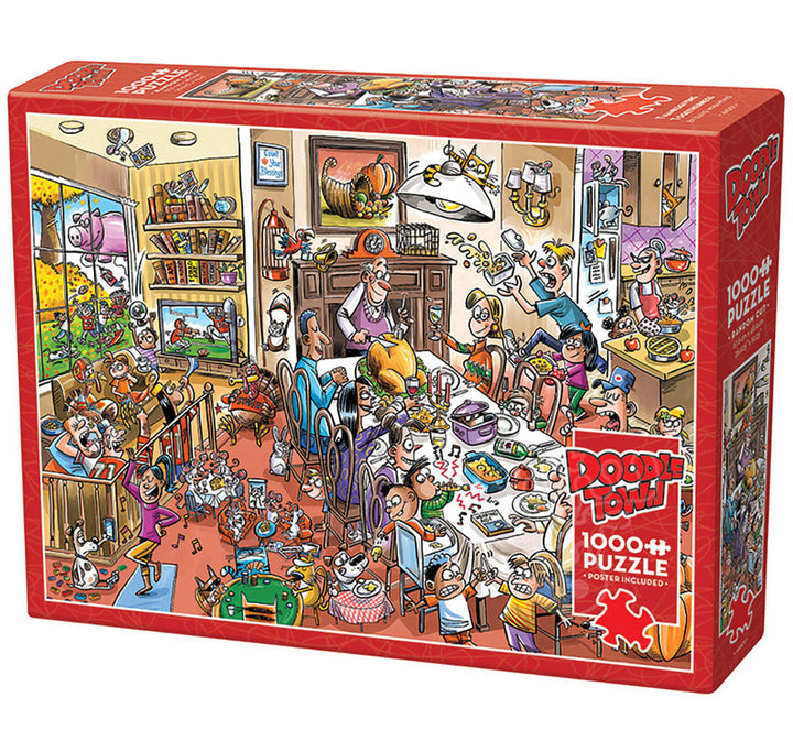 DoodleTown: Thanksgiving Togetherness 1000pc