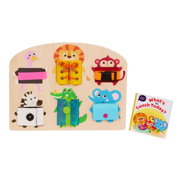 What's in my Tummy - Wooden Activity Board with Booklet - Battat Education