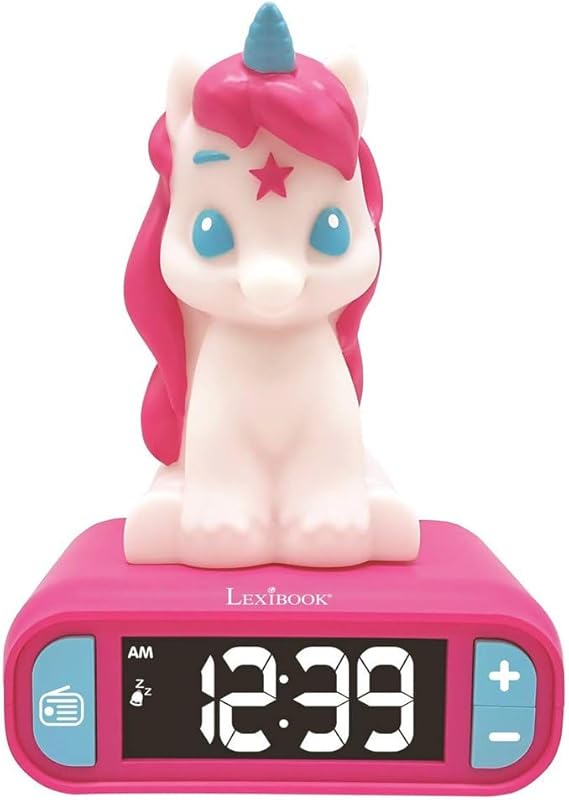 Unicorn Nightlight Alarm Clock - Lexibook