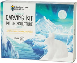 Arctic Hare Alabaster Soap Stone Carving Kit - StudioStone Creative