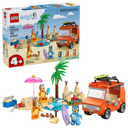 Bluey's Beach & Family Car Trip - Lego Bluey