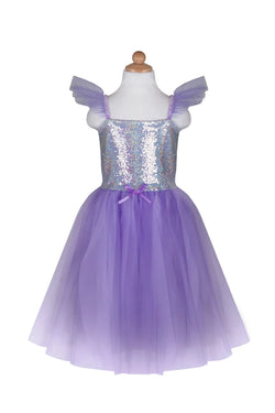 Sequins Princess Dress:Lilac:3-4