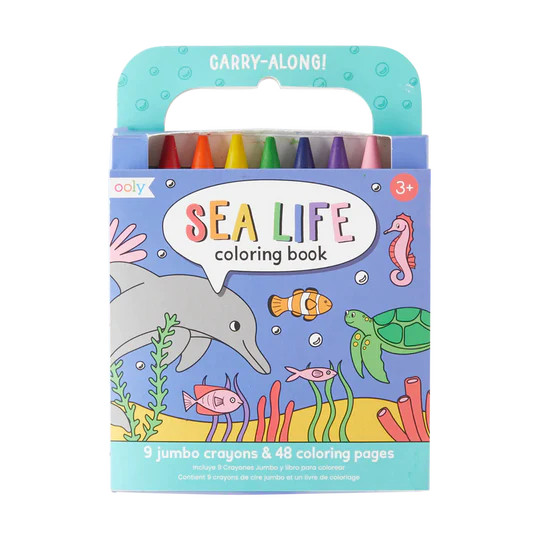 Sea Life - Carry Along Crayon & Colouring Book Kit
