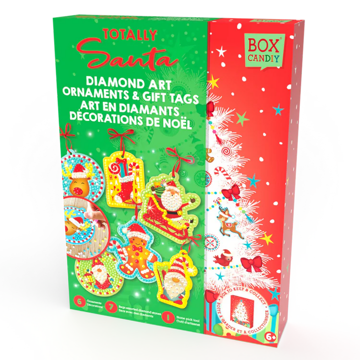 Totally Santa - Christmas Ornaments Diamond Art Set by Box Candiy