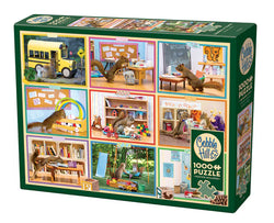 Squirrels at School 1000pc Puzzle - Cobble Hill