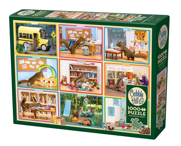Squirrels at School 1000pc Puzzle - Cobble Hill
