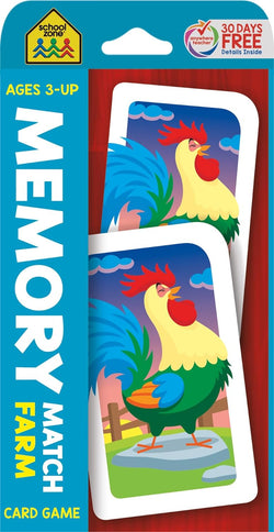 Memory Match Farm Game Cards