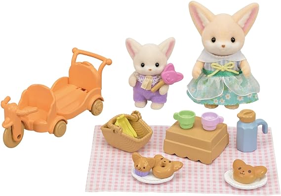 Sunny Picnic Set - Fennec Fox Sister & Baby - Calico Critters