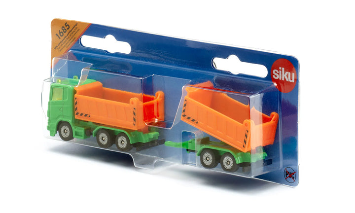 Truck with Dumper Body and Tipping Trailer - Siku