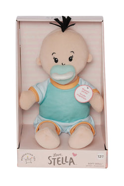 Love, Stella Fella Peach Doll with Black Tuft - Manhattan Toy Co.