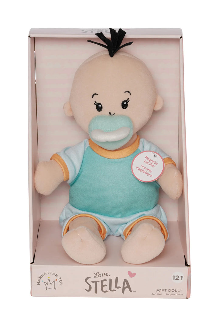 Love, Stella Fella Peach Doll with Black Tuft - Manhattan Toy Co.