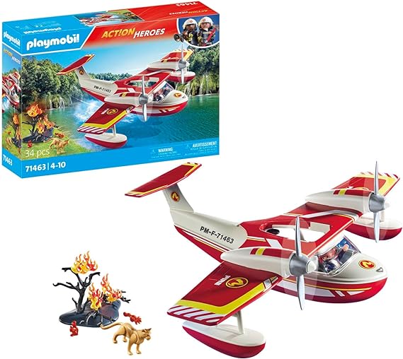 Firefighting Seaplane with Extinguisher - Playmobil Action Heroes