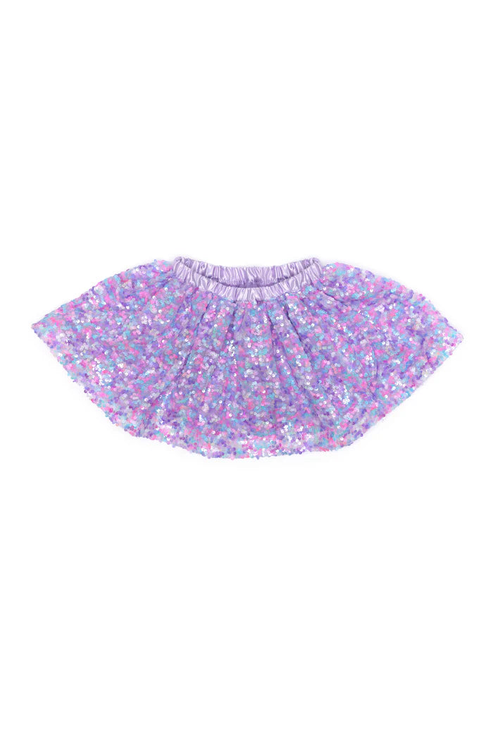 Purple Party Sequins Skirt Sz 4/6