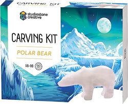 Polar Bear Alabaster SoapStone Carving Kit Canada - StudioStone Creative