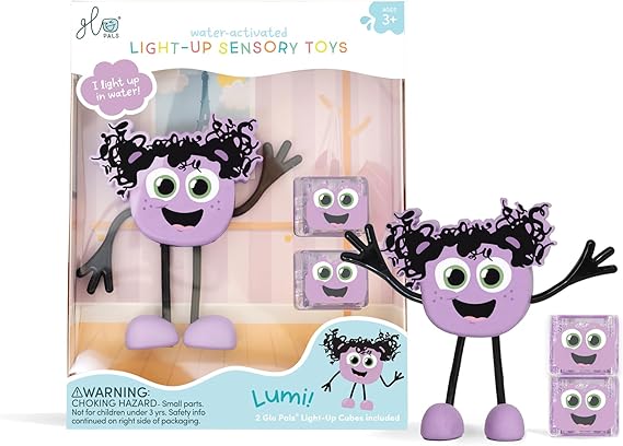 Lumi - Purple Glo Pals Character - Bath Toy