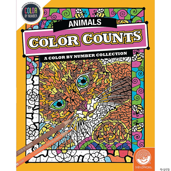Colour Counts: Animals - Colour By Number