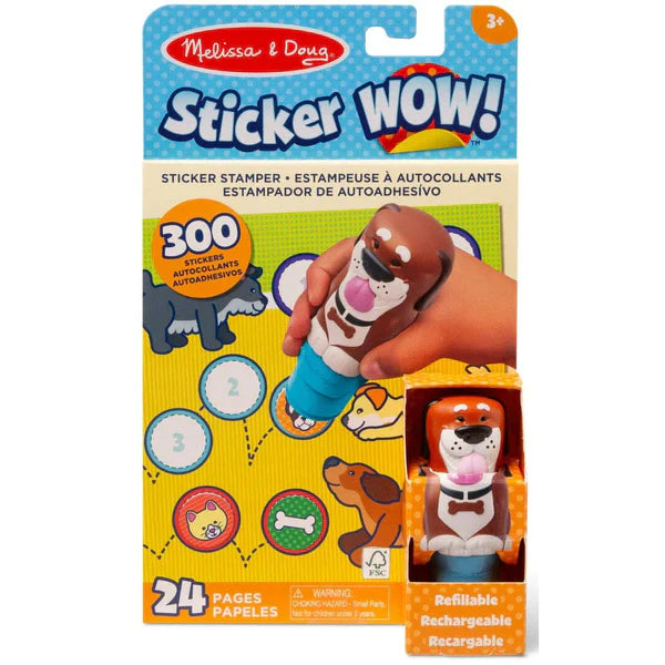Sticker Wow! Dog with Book & Stickers