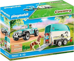 Car with Pony Trailer