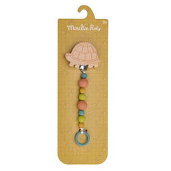 Turtle Soother Holder - Trois Petits Lapins - Moulin Roty