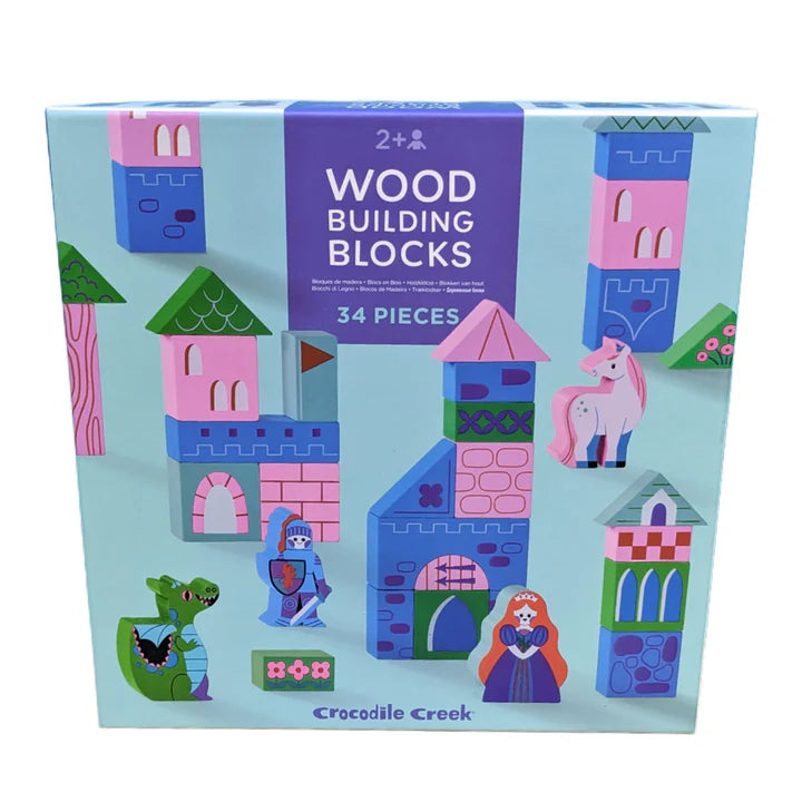 Princess Palace Build & Play Wood Blocks - Crocodile Creek