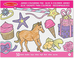 Jumbo Colouring Pad Pink - Melissa & Doug