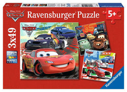 Disney Cars: Worldwide Racing Fun 3 X 49pc Ravensburger
