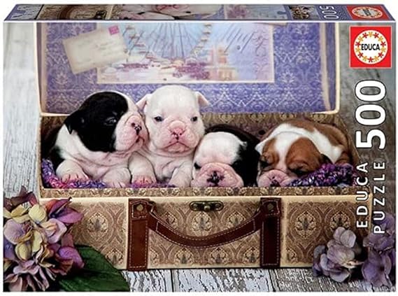 Puppies Suitcase 500pc Puzzle  - Educa