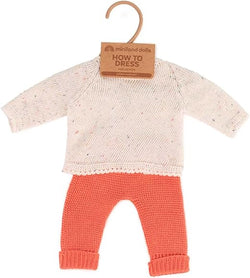 ECO Knit Outfit Sweater & Trousers 15" Miniland Doll Clothes