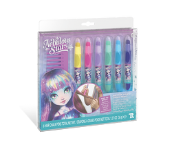 Glitter Hair Chalk Pens - 6pc