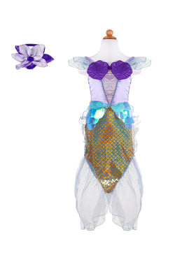 Mermaid Dress & Headband Lilac Sz 5-6