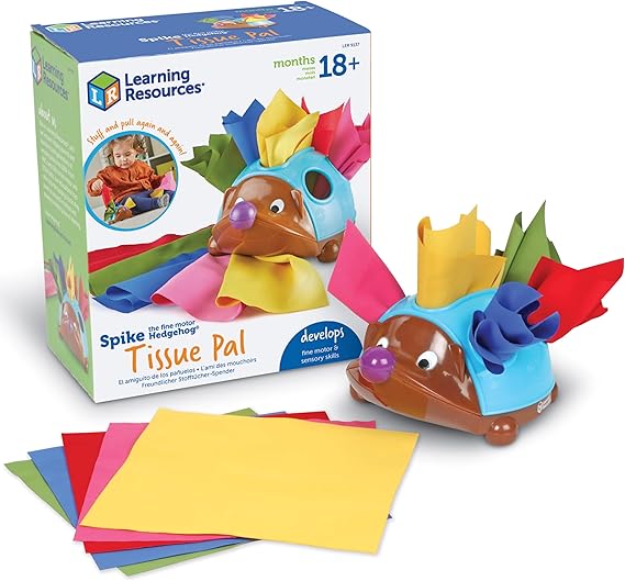Spike the Fine Motor Hedgehog Tissue Pal - Learning Resources