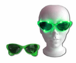 Flashing Green St Patty's Eye Glasses