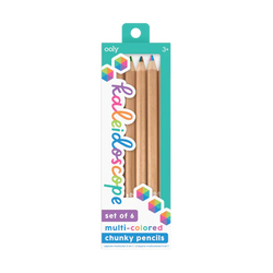 Kaleidoscope Multi-Coloured Pencils - Set of 6