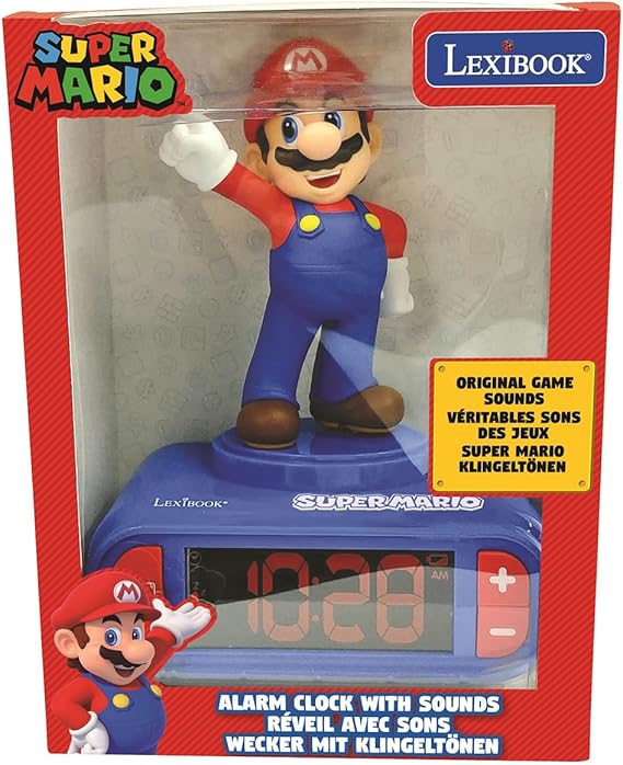 Super Mario Nightlight Alarm Clock - Lexibook