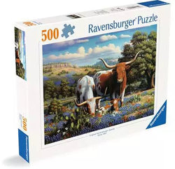 Loving Longhorns 500pc Puzzle - Ravensburger