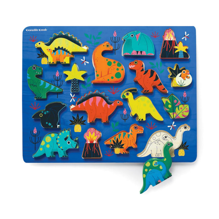 Dinosaur 16pc Wood Puzzle - Crocodile Creek