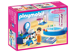 Bathroom With Tub - Playmobil Doll House Furniture