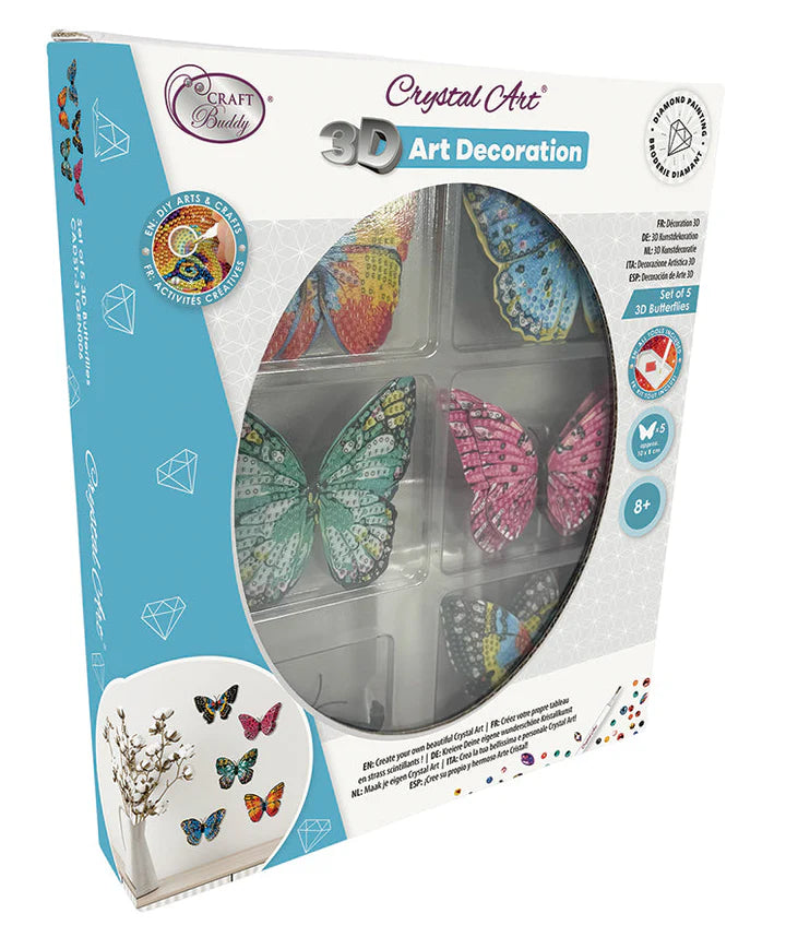 3D Butterflies Crystal Art Deco Kit