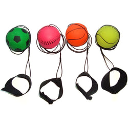 Rubber Bouncy Balls with Wrist Strap
