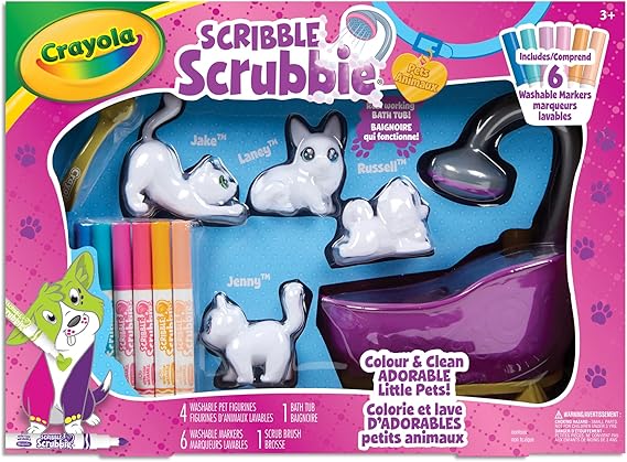 Pets Scrub Tub Playset - Scribble Scrubbie