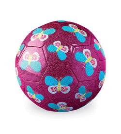 Size 3 Glitter Soccer Ball: Butterfly