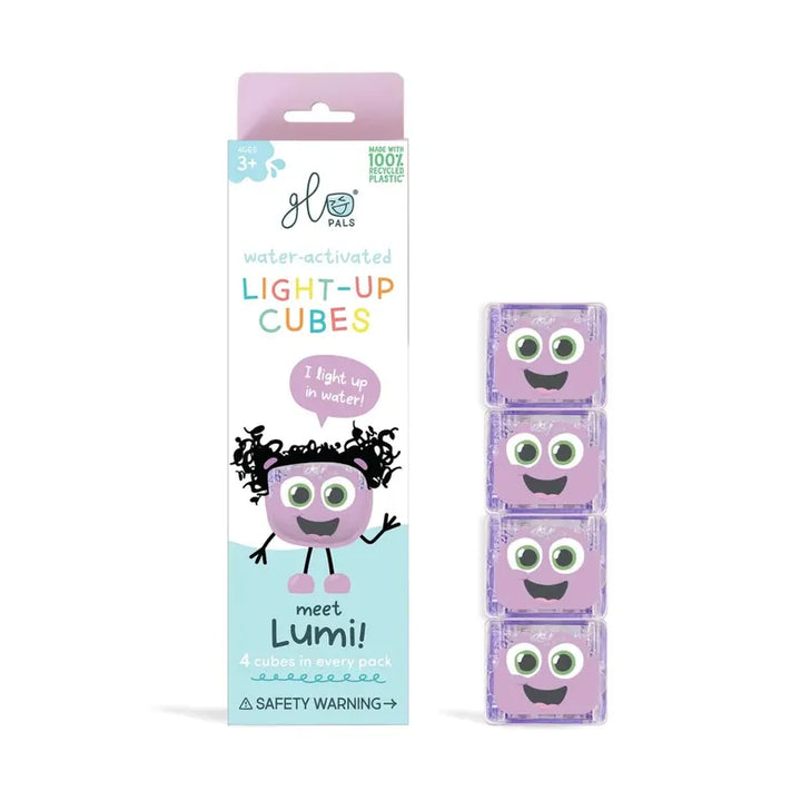 Lumi Purple - Glo Pals - Light Up Cubes 4pk