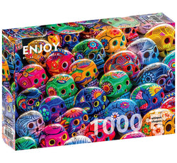 Colourful Skull 1000pc Puzzle - Enjoy