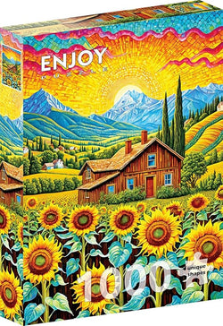 Sunflower House 1000pc Puzzle - Enjoy