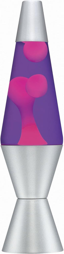 Lava Lamp 14.5" Pink/Purple/Silver