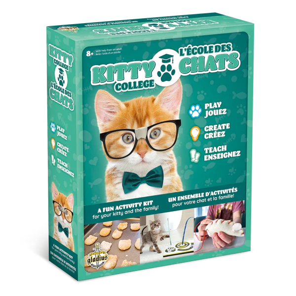 Kitty College Fun Activity Set for You and Your Cat